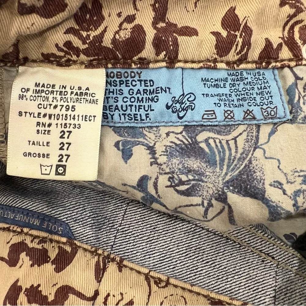 GoldSign Desire Lowrise Distressed Flare Bootcut Denim Jeans USA Made SZ 27 EUC - Picture 14 of 16
